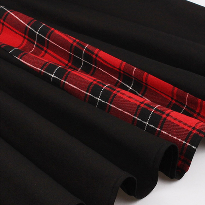 Funki Findz | Dresses | Women's Gothic Plaid Vintage Dress