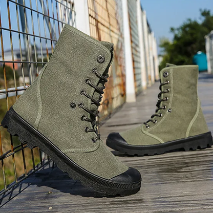 Funki Findz | Boots | Men's Canvas High Top Combat Boots