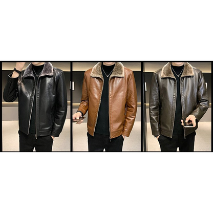Funki Findz | Jackets | Men's Luxury Faux Leather Winter Jacket