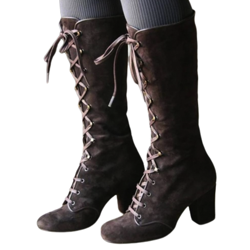 Funki Findz | Boots | Women's Vintage Retro Lace Up Boots