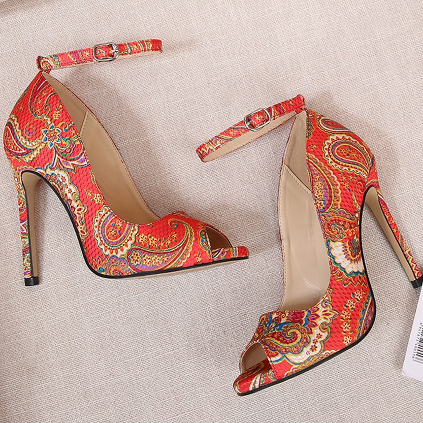 Funki Findz | Shoes | Women's High Heel Paisley Pumps