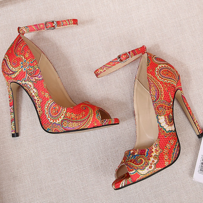 Funki Findz | Shoes | Women's High Heel Paisley Pumps