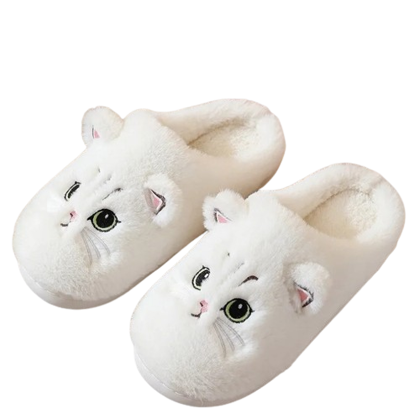 Funki Findz | Shoes | Women's Cute Cozy Cartoon Cat Slippers