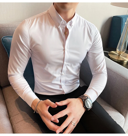 Funki Findz | Shirts | Men's Slim Fit British Style Dress Shirt 7XL