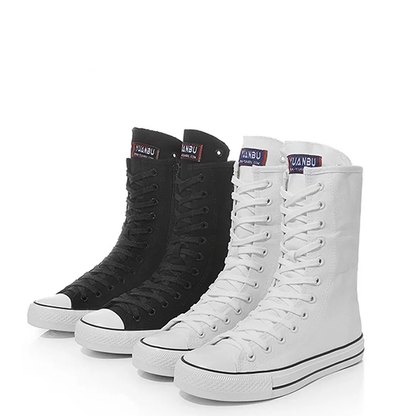 Funki Findz | Boots | Women's Men's Canvas Mid-Calf Sneakers