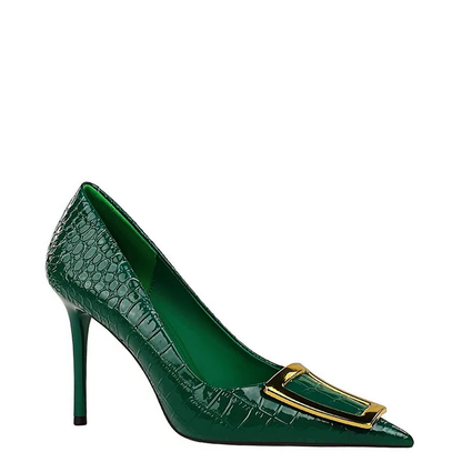 Funki Findz | Shoes | Women's Metal Buckle Pointed Toe Pumps