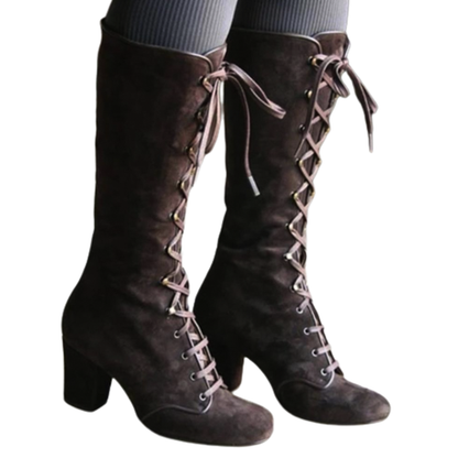 Funki Findz | Boots | Women's Vintage Retro Lace Up Boots