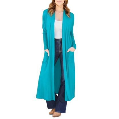 Funki Findz | Jackets | Women's Open Front Long Sleeve Coat