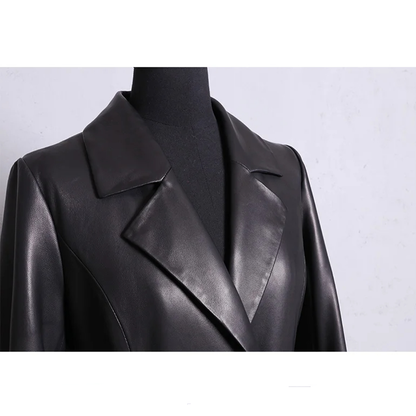 Funki Findz | Jackets | Women's Long Faux Leather Swing Coat