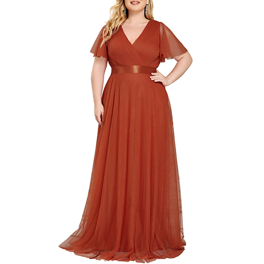 Funki Findz | Dresses | Women's Plus Size Long Evening Dress
