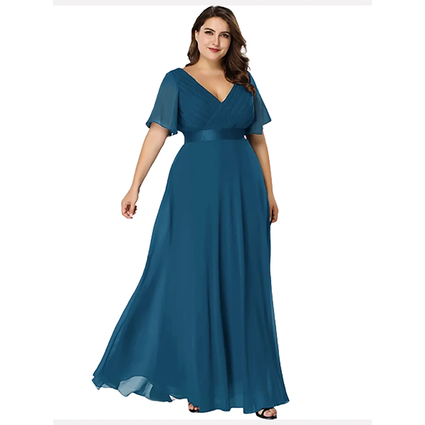 Funki Findz | Dresses | Women's Elegant Chiffon Evening Dress