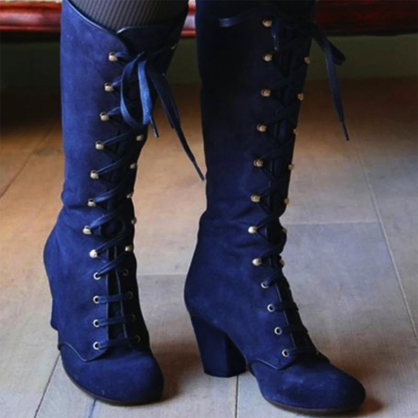Funki Findz | Boots | Women's Vintage Retro Lace Up Boots