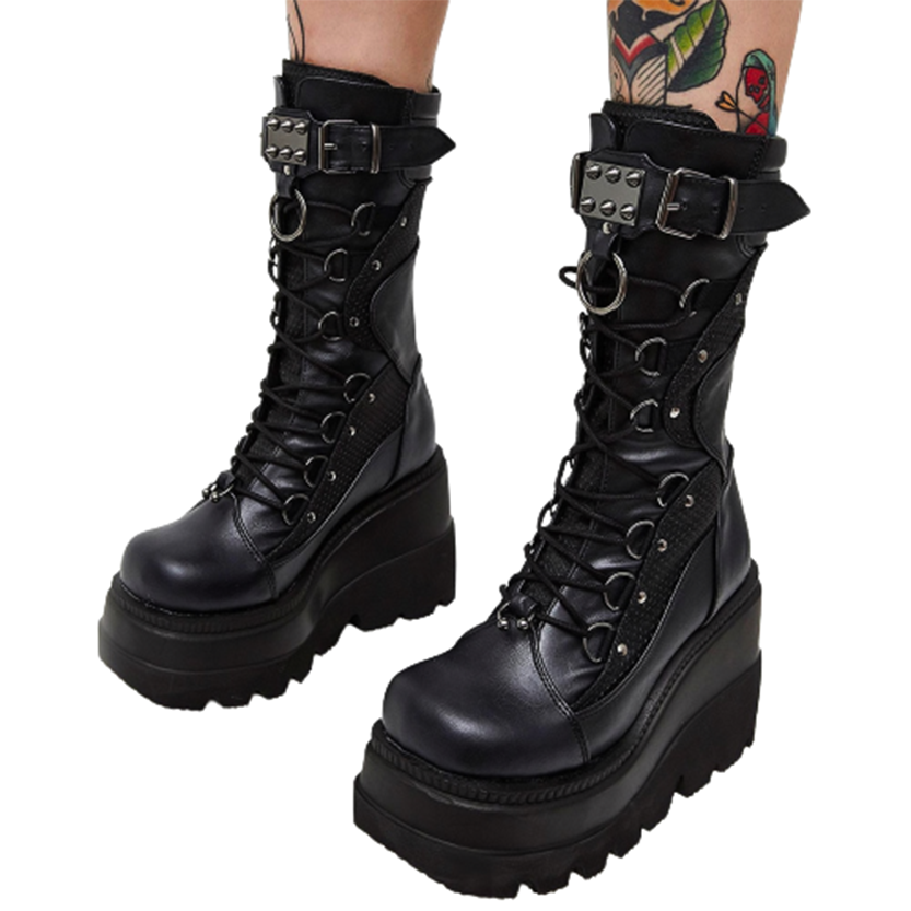 Funki Findz | Boots | Women's New Gothic Style Platform Boots