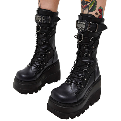 Funki Findz | Boots | Women's New Gothic Style Platform Boots