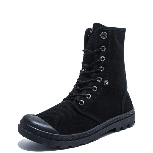 Funki Findz | Boots | Men's Canvas High Top Combat Boots