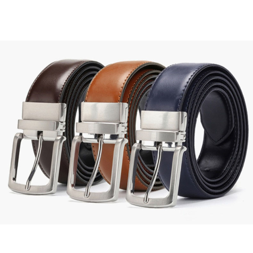 Funki Findz | Belts | Men's Luxury Leather Belt Reversible Buckle