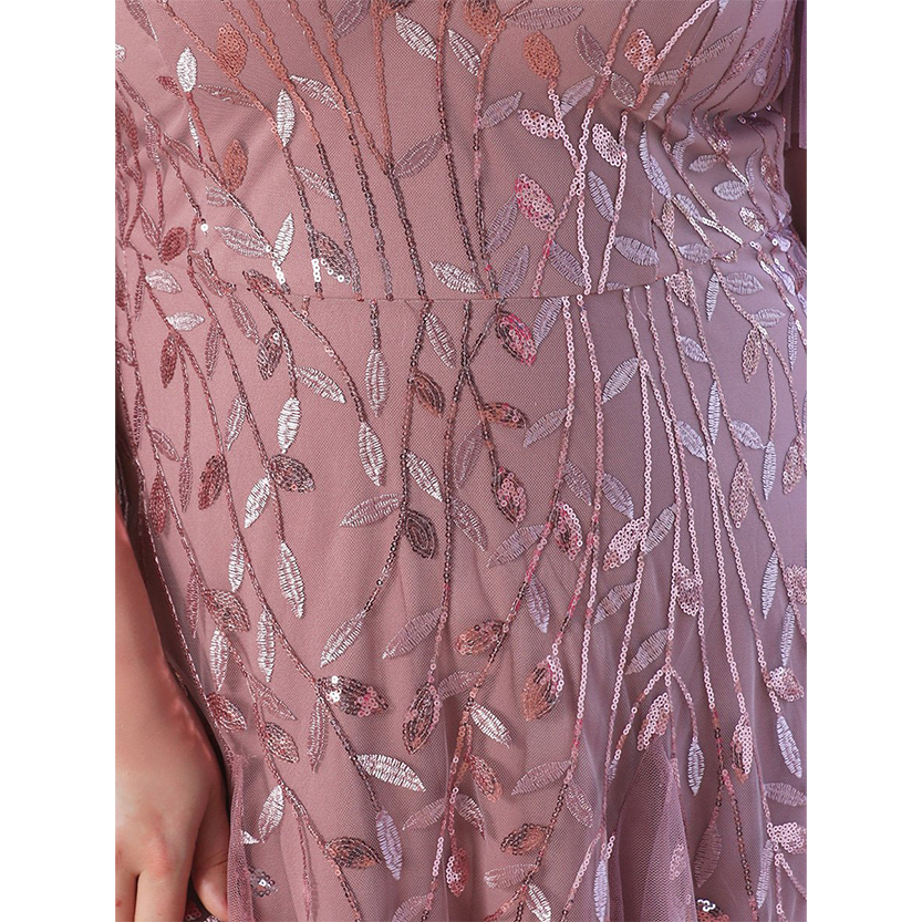 Funki Findz | Dresses | Women's Long Sequin Lace Formal Dress
