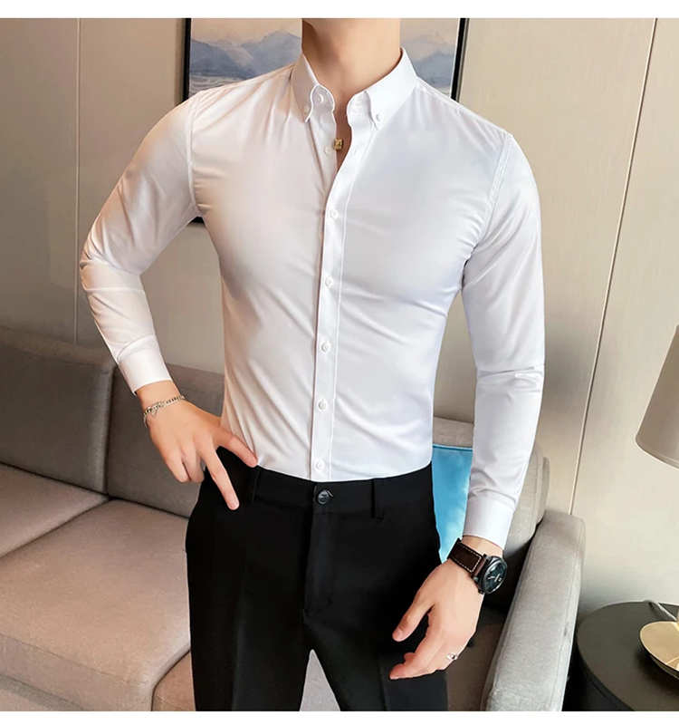 Funki Findz | Shirts | Men's Slim Fit British Style Dress Shirt 7XL