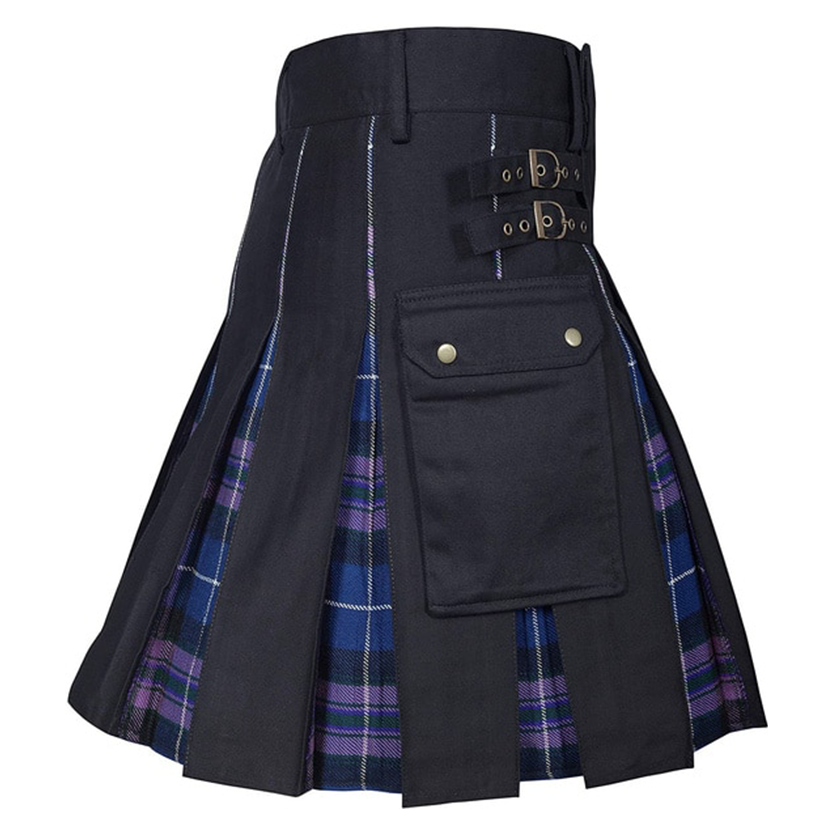 Funki Findz | Skirts | Men's Modern Gothic Punk Plaid Pleated Kilt