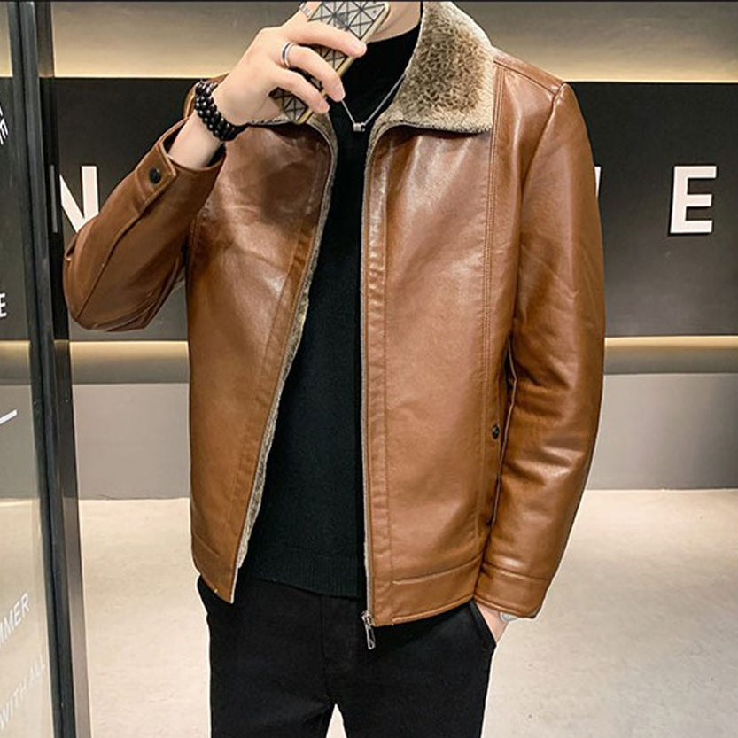 Funki Findz | Jackets | Men's Luxury Faux Leather Winter Jacket
