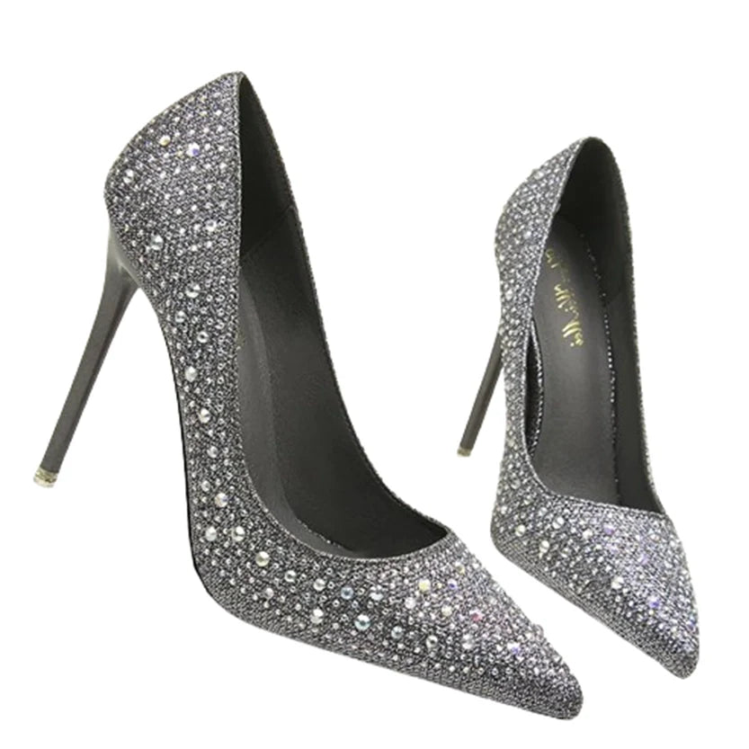 Funki Findz | Shoes | Women's Rhinestone Sparkly Prom Shoes