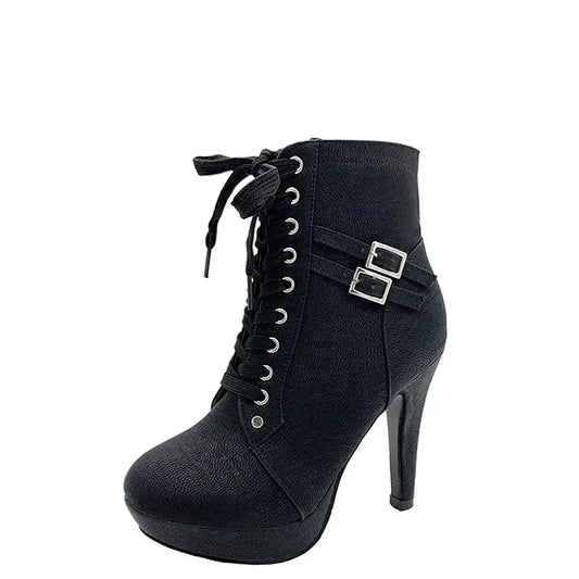 Funki Findz | Boots | Women's High Heel Platform Ankle Boots