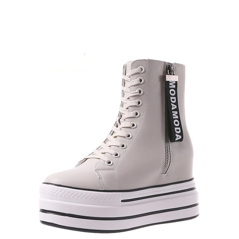 Funki Findz | Boots | Women's Platform Zip Ankle Boot Sneakers