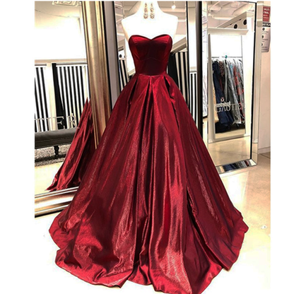 Funki Findz | Dresses | Women's Elegant Long Full Satin Gown