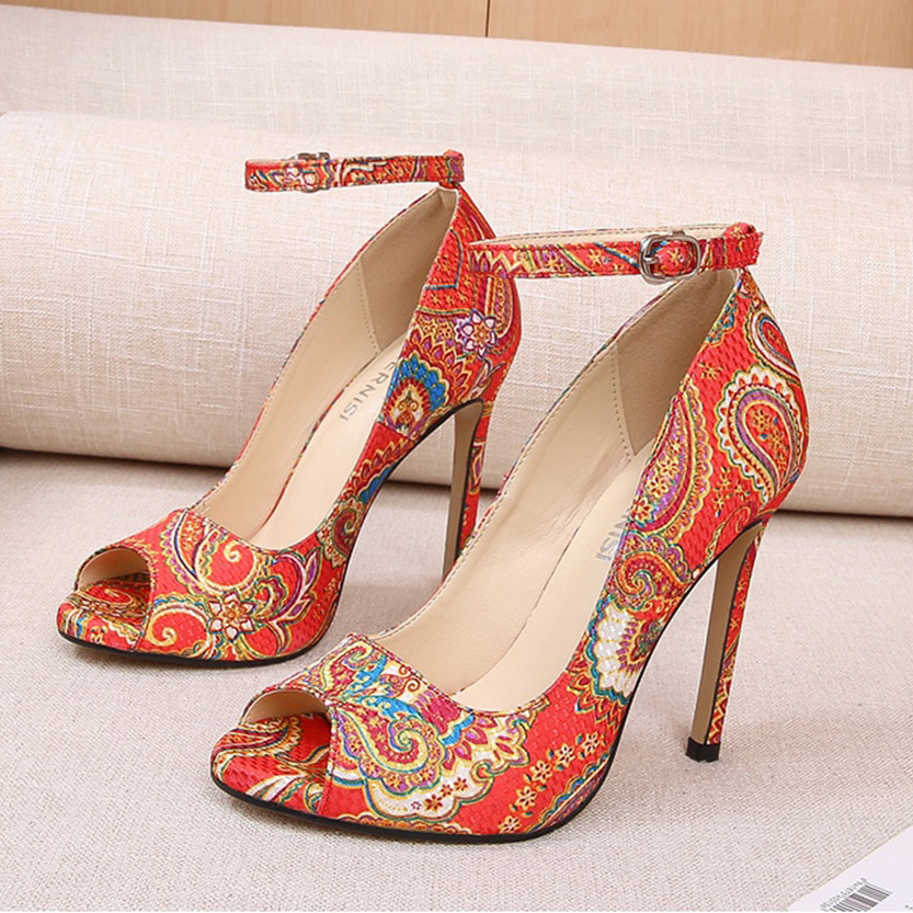 Funki Findz | Shoes | Women's High Heel Paisley Pumps