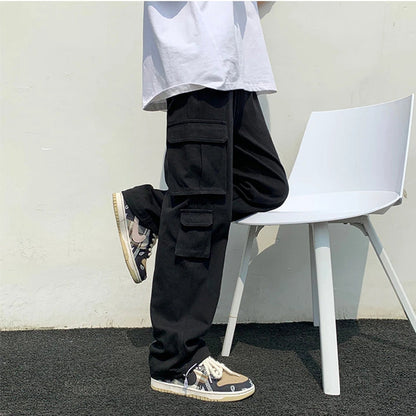Funki Findz | Pants | Men's Loose Fit Long White Cargo Pants