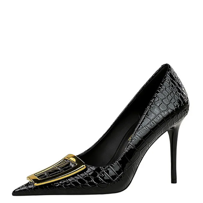Funki Findz | Shoes | Women's Metal Buckle Pointed Toe Pumps
