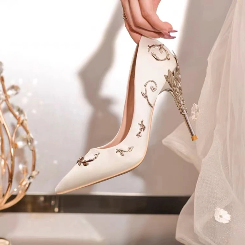 Funki Findz | Shoes | Women's Elegant Silk Formal Prom Stilettos