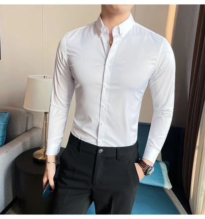 Funki Findz | Shirts | Men's Slim Fit British Style Dress Shirt 7XL