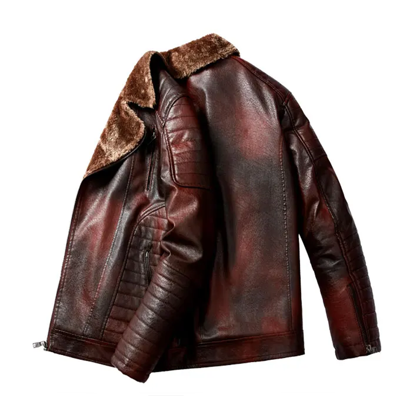 Funki Findz | Jackets | Men's Faux Leather Windbreaker Jacket