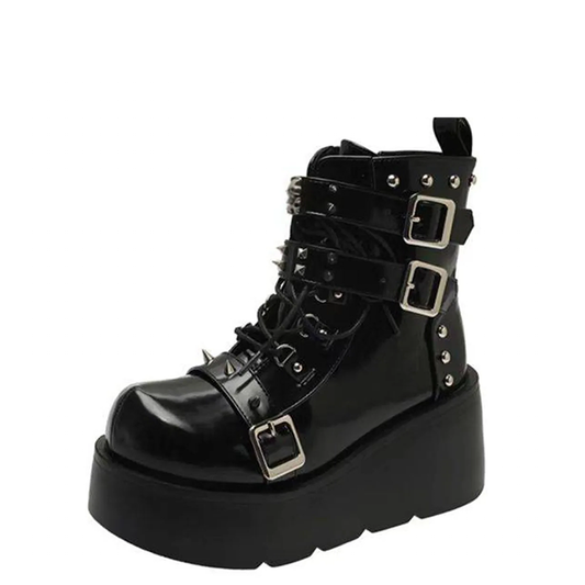Funki Findz | Boots | Women's Gothic Platform Wedge Boots