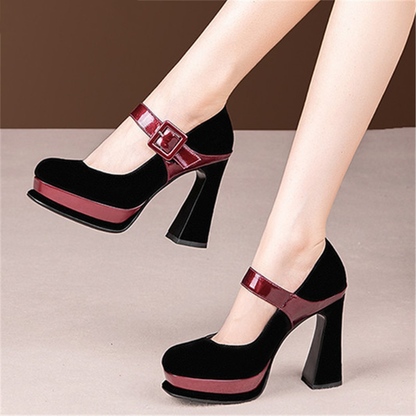 Funki Findz | Shoes | Women's Leather Mary Jane Dress Heels