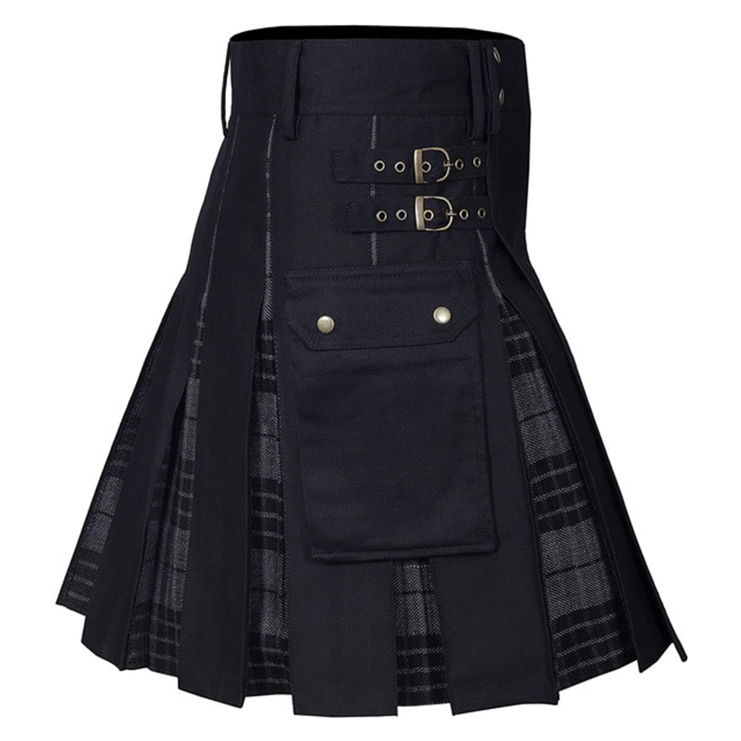 Funki Findz | Skirts | Men's Modern Gothic Punk Plaid Pleated Kilt