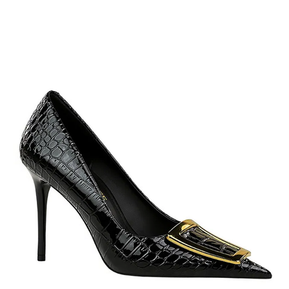 Funki Findz | Shoes | Women's Metal Buckle Pointed Toe Pumps