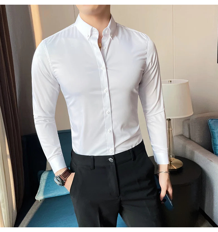 Funki Findz | Shirts | Men's Slim Fit British Style Dress Shirt 7XL