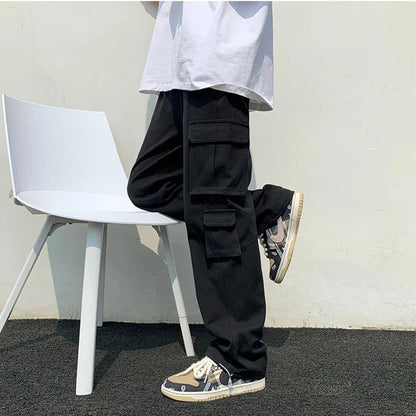 Funki Findz | Pants | Men's Loose Fit Long White Cargo Pants