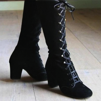 Funki Findz | Boots | Women's Vintage Retro Lace Up Boots