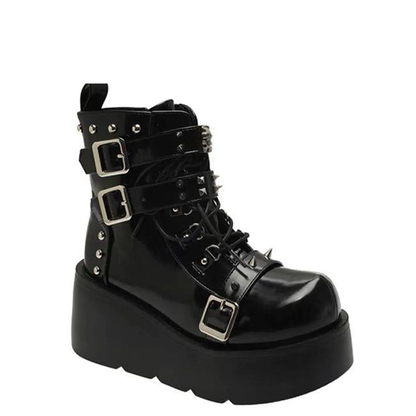 Funki Findz | Boots | Women's Gothic Platform Wedge Boots