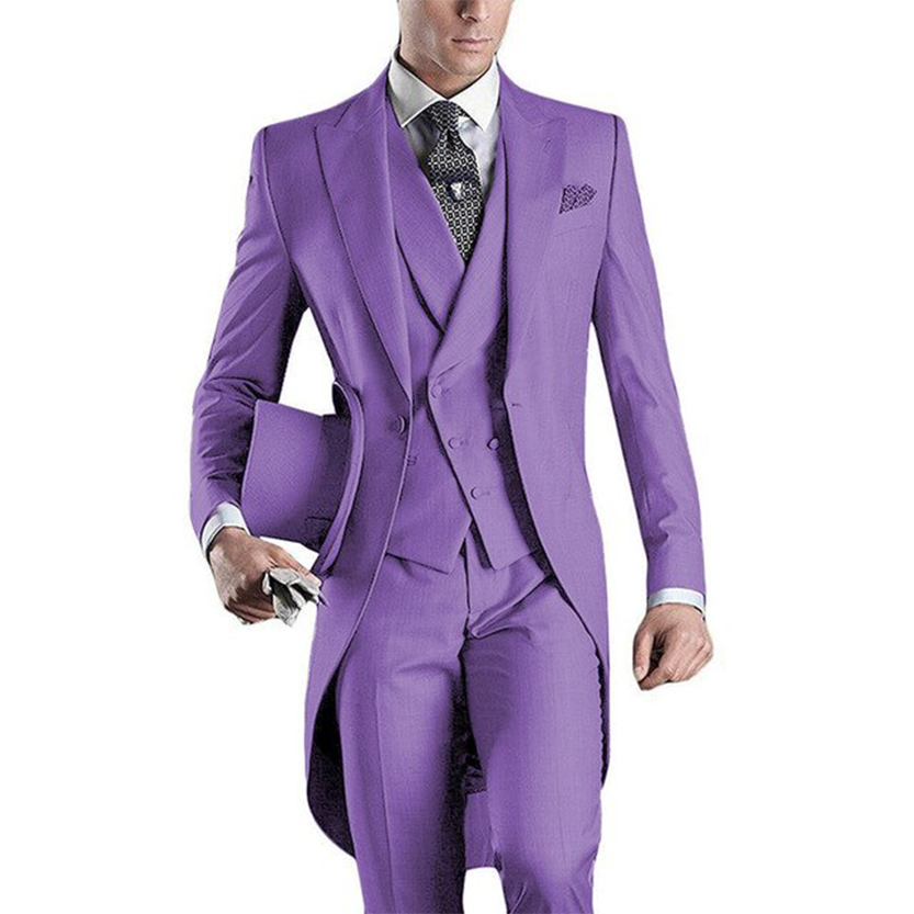 Funki Findz | Suits | Men's Custom 3 Pcs Grooms Suit | Tailcoat