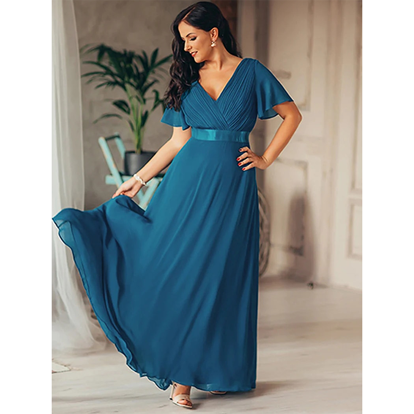 Funki Findz | Dresses | Women's Elegant Chiffon Evening Dress