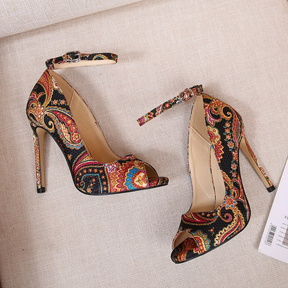 Funki Findz | Shoes | Women's High Heel Paisley Pumps