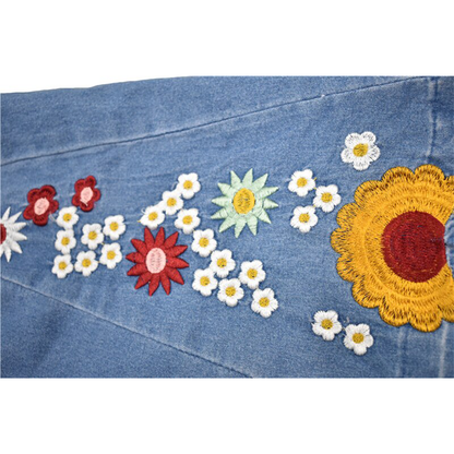 Funki Findz | Pants | Women's Boho Hippy Embroidered Jeans