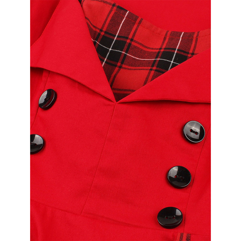 Funki Findz | Dresses | Women's Gothic Plaid Vintage Dress