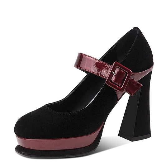 Funki Findz | Shoes | Women's Leather Mary Jane Dress Heels