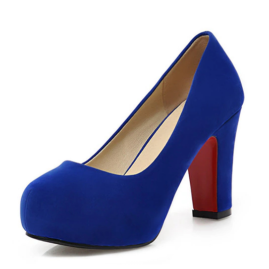 Funki Findz | Shoes | Women's Faux Suede High Chunky Heels