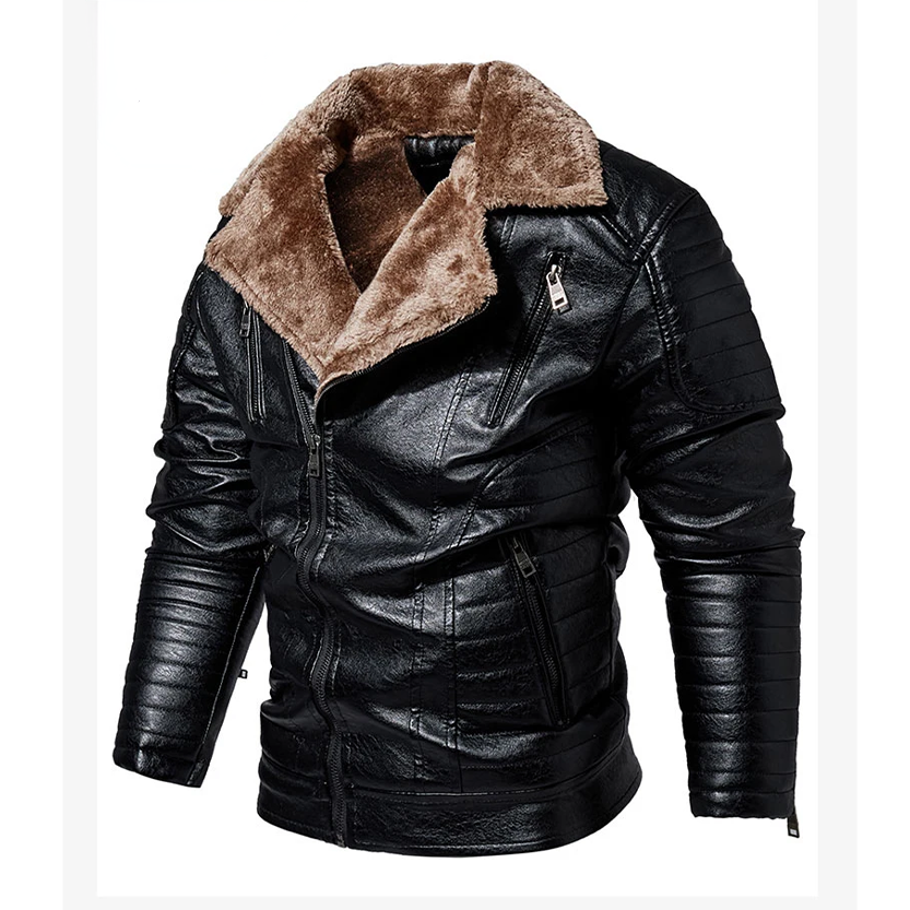 Funki Findz | Jackets | Men's Faux Leather Windbreaker Jacket